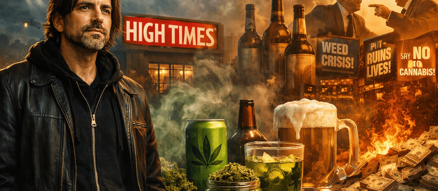 High Times' Josh Kesselman 'Big Alcohol' Pushing Anti-Weed Propaganda ... Because Cannabis Drinks Are Kickin' Their Ass!!!