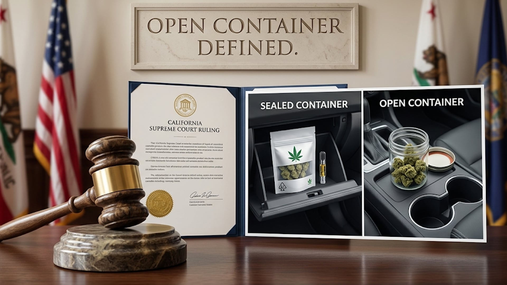 California Cannabis Open Container Law Ruling 2026