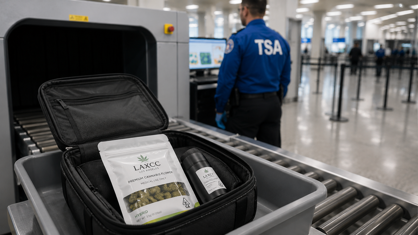 TSA What Can I Bring page listing medical marijuana as allowed in carry-on and checked bags with special instructions