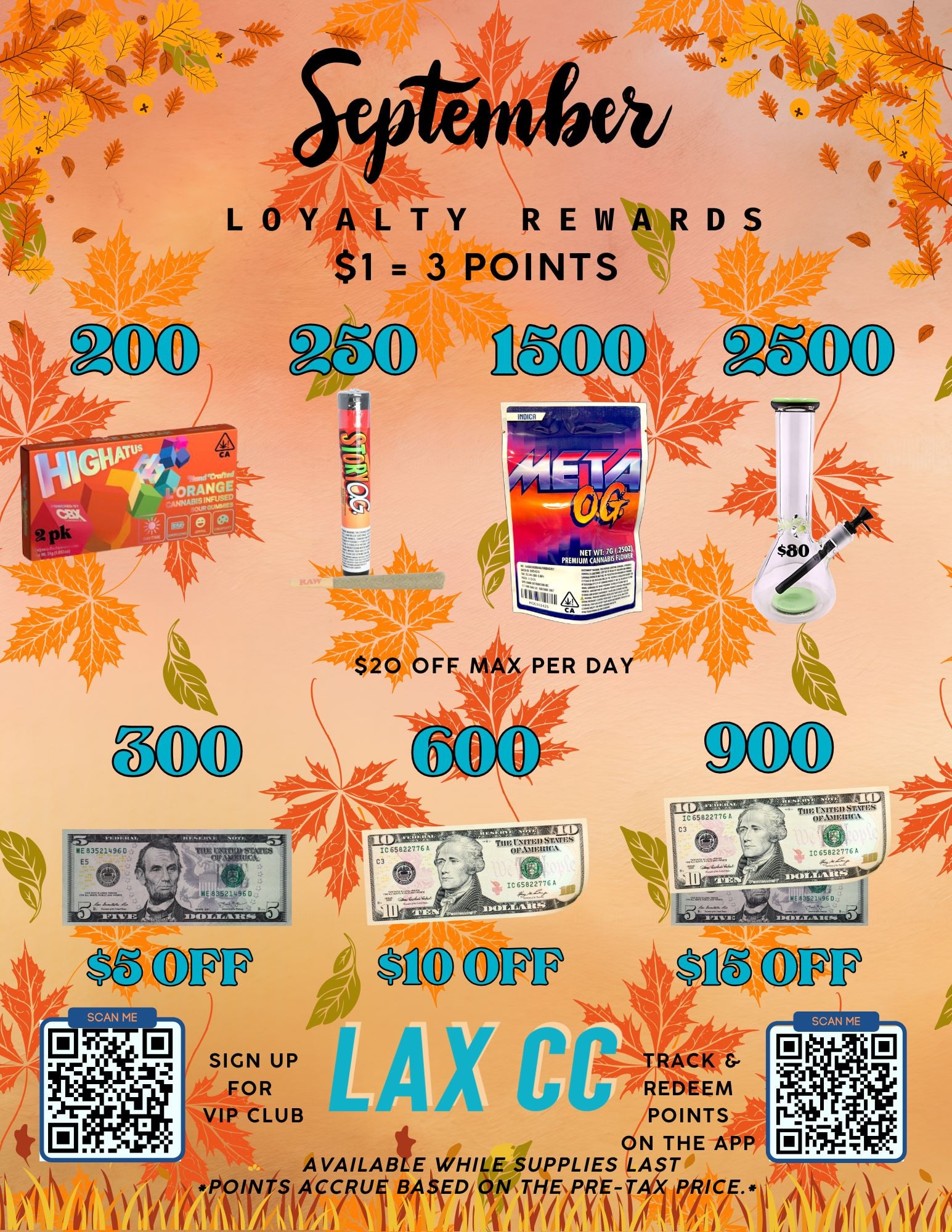 September 2026 dispensary loyalty rewards near LAX at LAX Cannabis Club